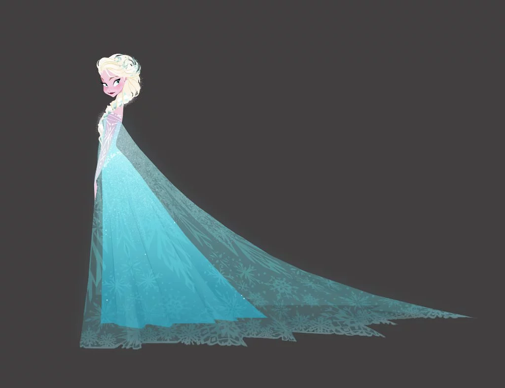 Eine fortgeschrittene Concept Art von Elsa als Eiskönigin. © Walt Disney Home Entertainment