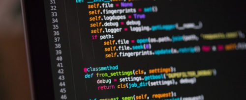 Screenshot eines Codes