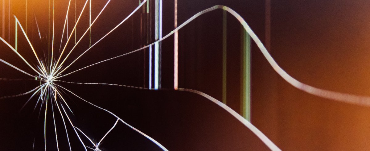 Ein Sprung im Fensterglas