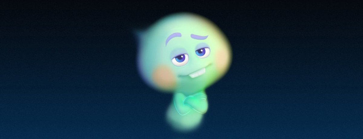 Seele 22 aus dem Film Soul lächelt verlegen