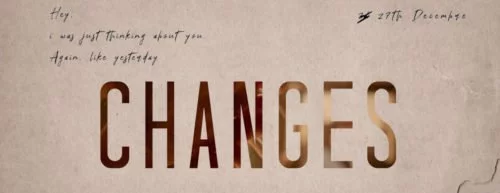 Schriftzug vom Kurzfilm Changes
