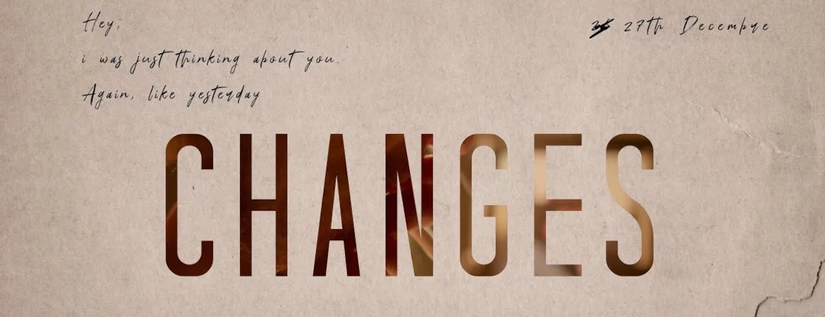 Schriftzug vom Kurzfilm Changes